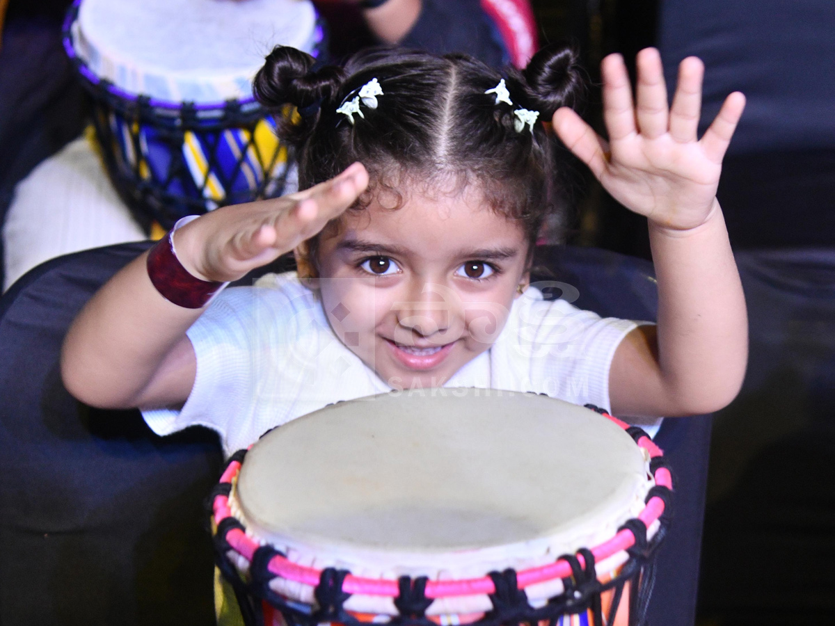 Worlds largest djembe drum circle event In Gachibowli Photos8
