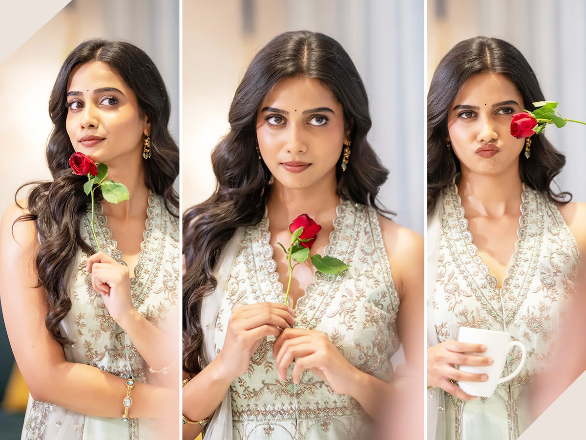 Mad Beauty Poses with a Rose Flower Stunning Photos1