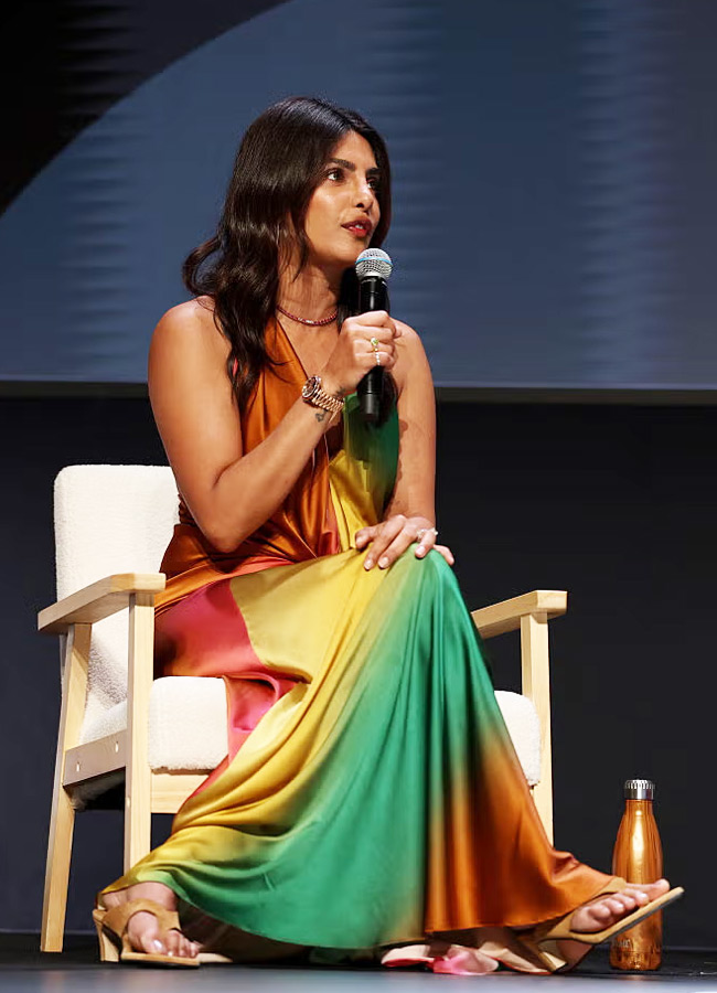 Varanasi Actress Priyanka Chopra Makes a Stylish Splash at Cannes...3