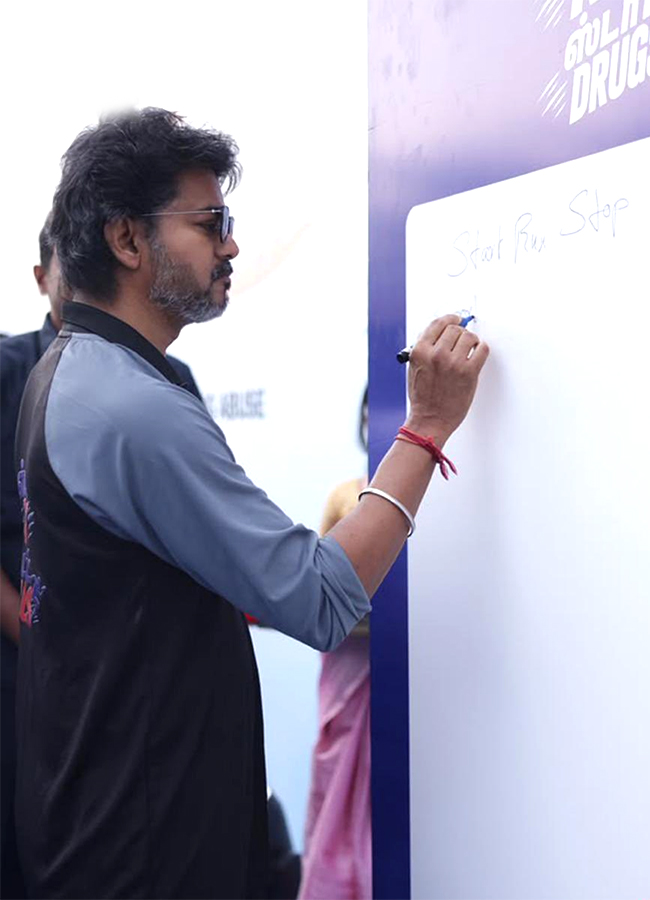 Tamil Nadu Chief Minister Joseph Vijay Launch of Start Run Stop Drugs4