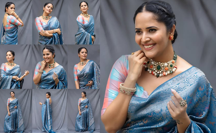 Anasuya Bharadwaj Looks Most Beautiful In Saree Photos1