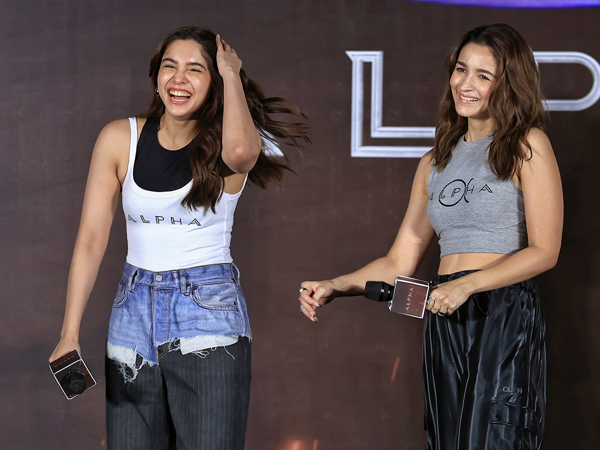 Alia Bhatt during promotions of the upcoming film Alpha12