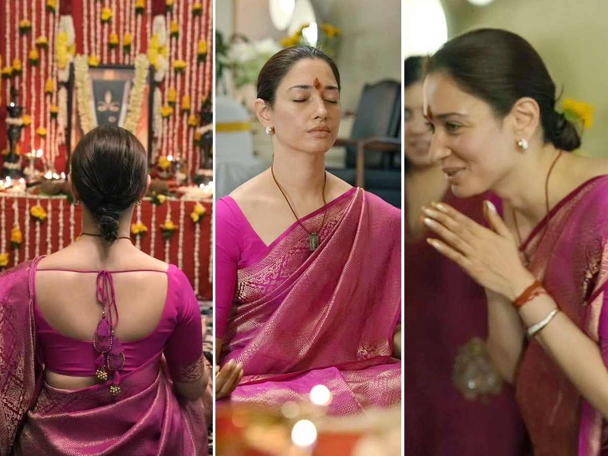 Tamannaah Bhatia Performs Linga Bhairavi Devi Punya Pooja At Her Residence1