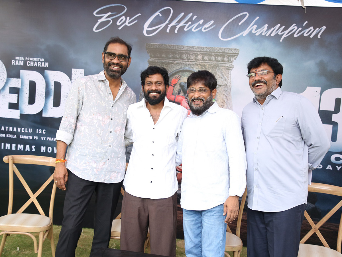 Ram Charan's Peddi Movie Team Success Celebrations ‍HD Photos13