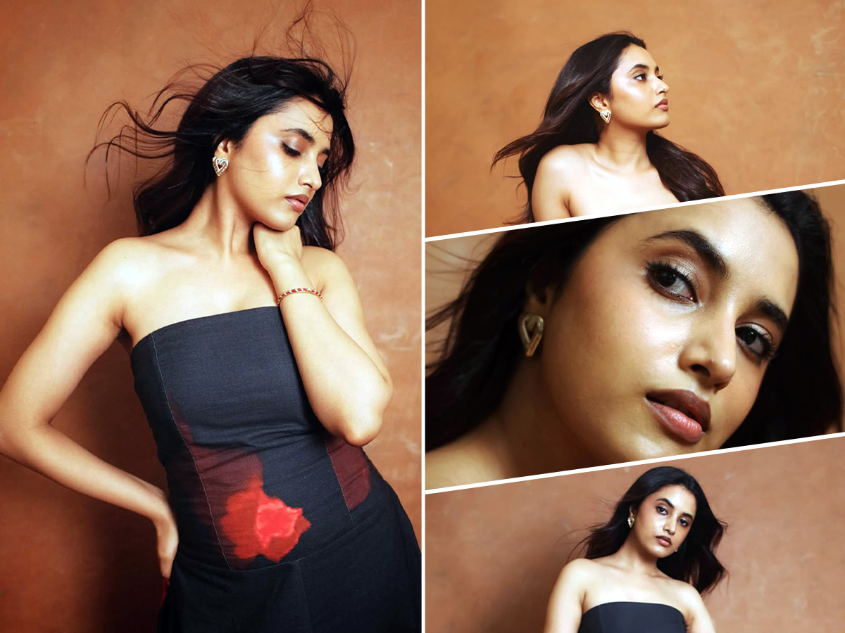 Priyanka Mohan stunning stills in a black dress photos...1