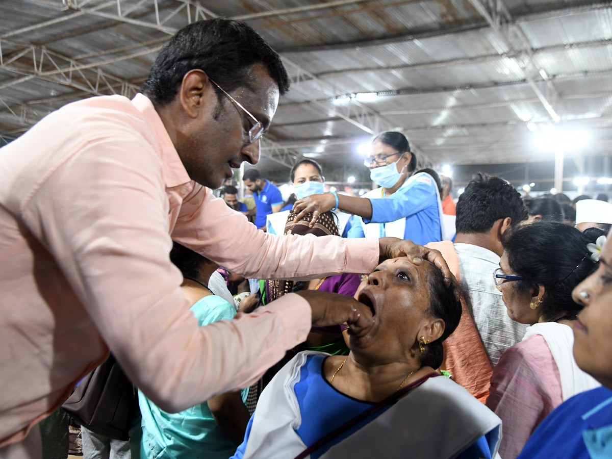 Thousands of people flocked for the fish medicine Photos...10