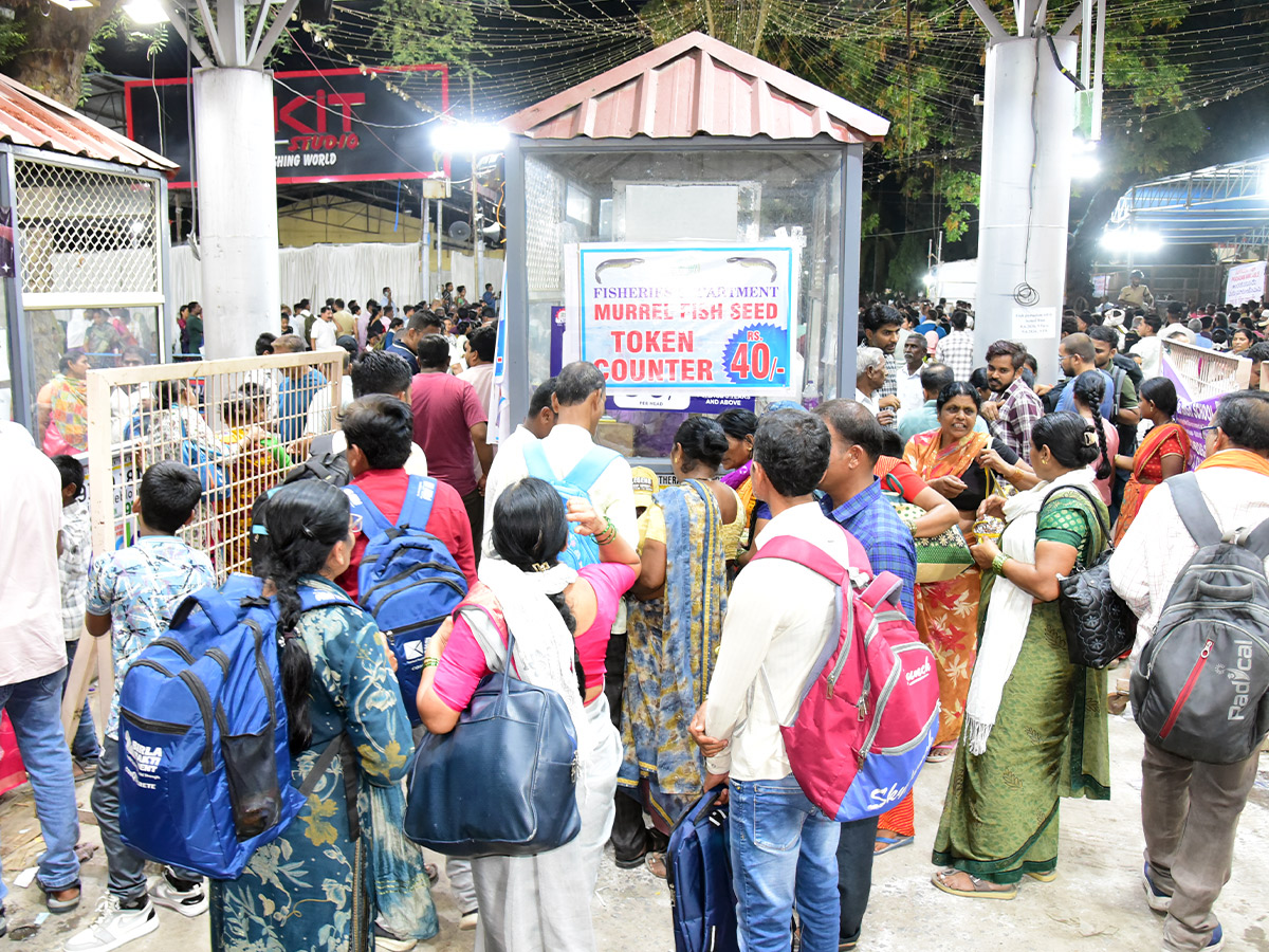 Thousands of people flocked for the fish medicine Photos...4