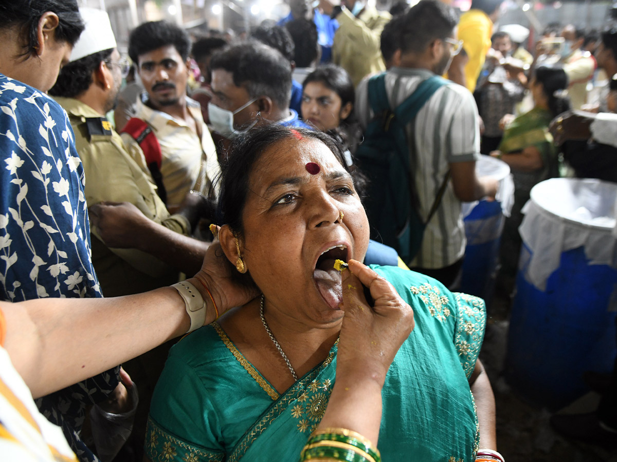Thousands of people flocked for the fish medicine Photos...6