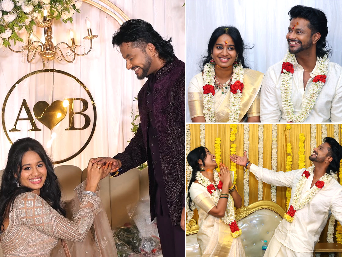 Actress Brigida Saga Engaged With Actor Anand Ram Viral Photos1