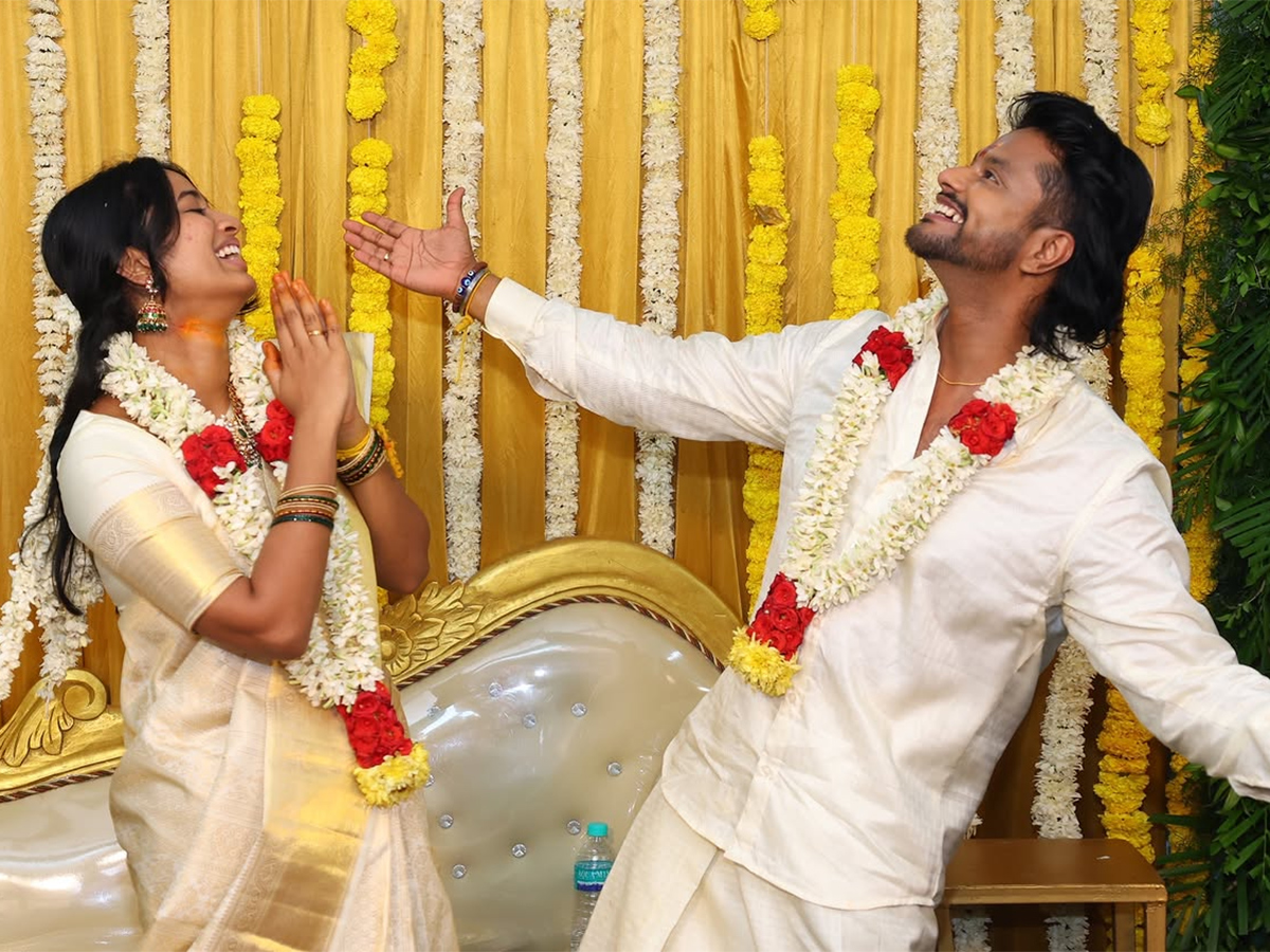 Actress Brigida Saga Engaged With Actor Anand Ram Viral Photos12