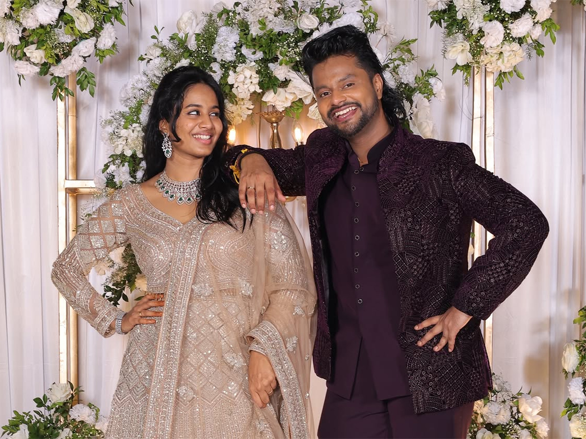 Actress Brigida Saga Engaged With Actor Anand Ram Viral Photos3