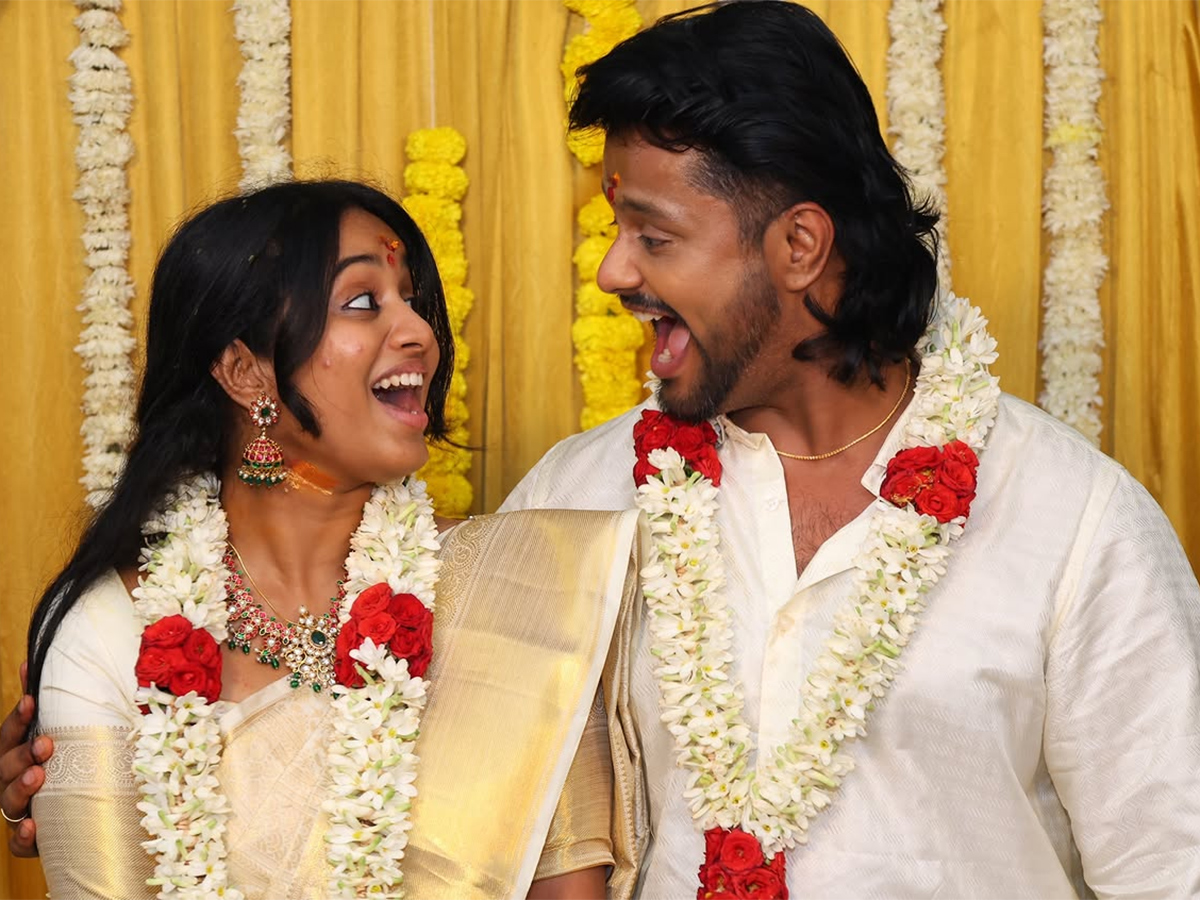 Actress Brigida Saga Engaged With Actor Anand Ram Viral Photos6