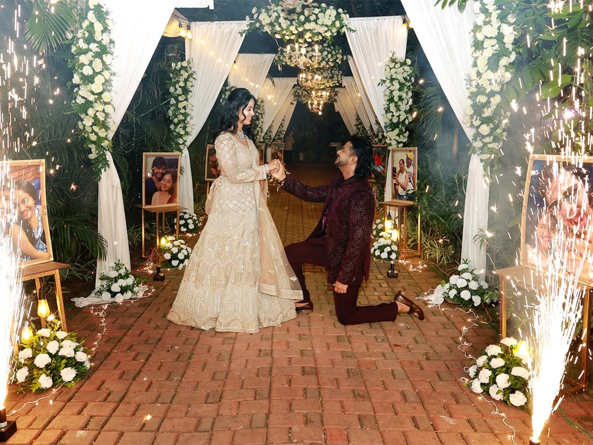 Actress Brigida Saga Engaged With Actor Anand Ram Viral Photos8
