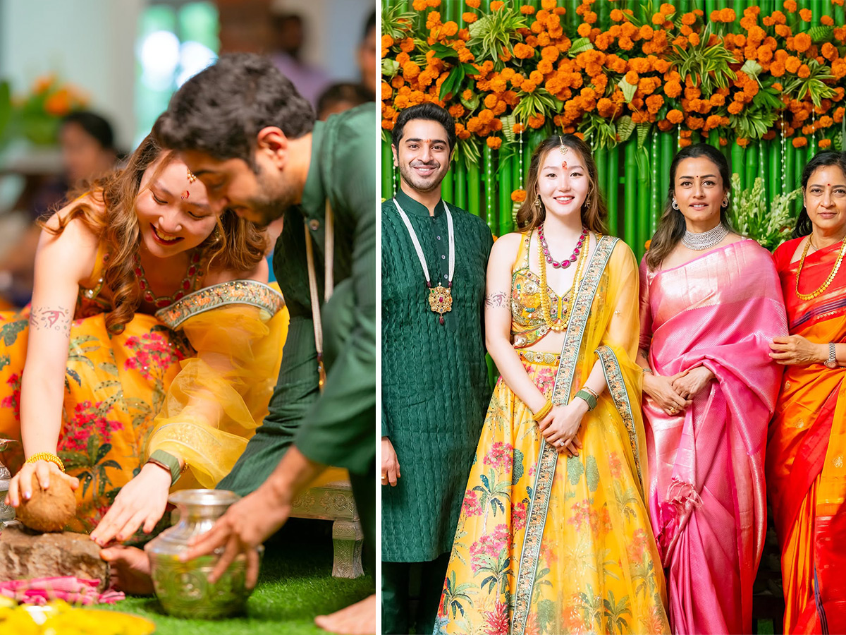 Mahesh Babu Nephew Celebrates Wedding with Korean Bride Photos1