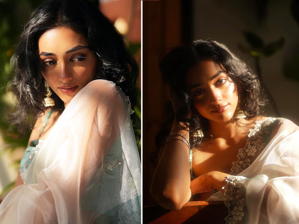 Actress Preity Mukundan Stuns in a White Saree Photos1