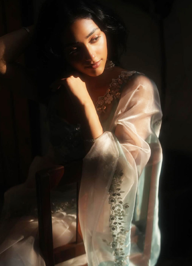 Actress Preity Mukundan Stuns in a White Saree Photos10