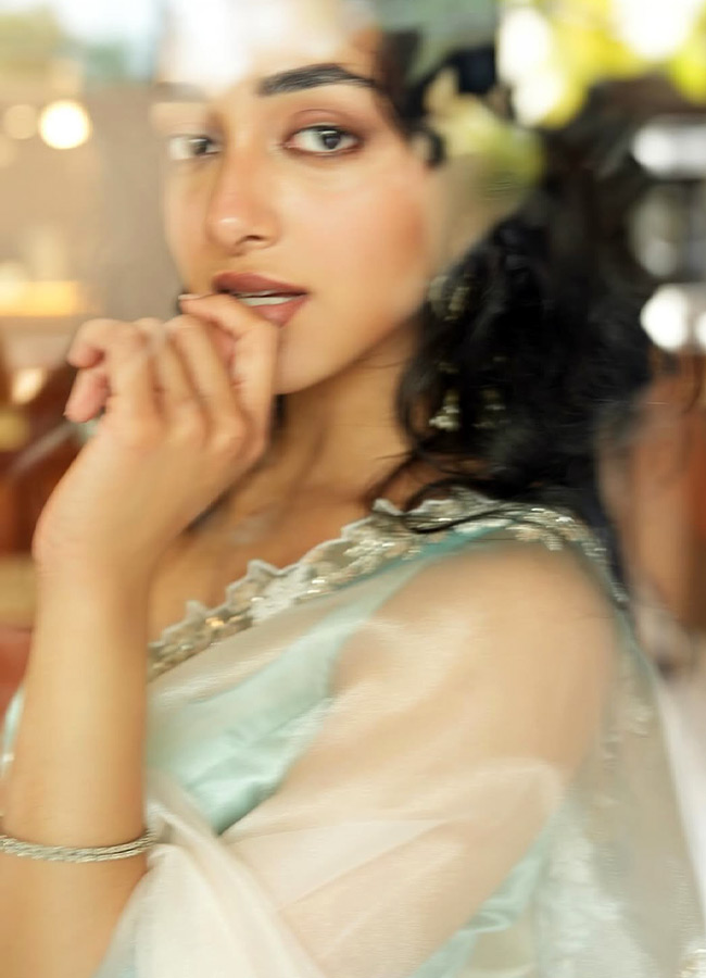 Actress Preity Mukundan Stuns in a White Saree Photos6