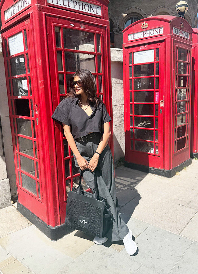 Heroine Hebah Patel Chills on the Streets of London  Stunning Photos9