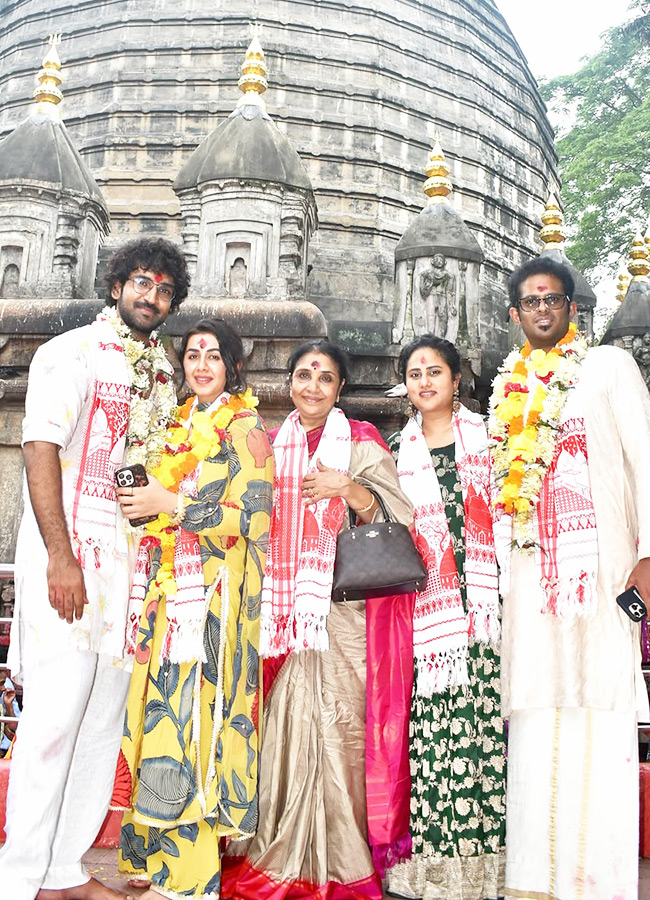 Nikki Galrani and Aadhi Perform Special Prayers at Kamakhya Temple Photos3