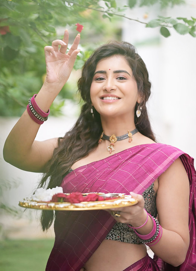 Rashi Singh Looks Graceful in a Traditional Saree Photos3