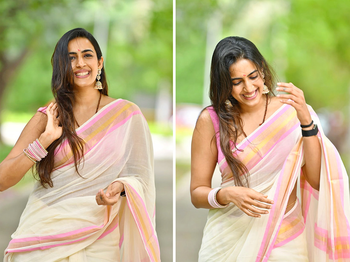Niharika Stuns in a Saree, Poses with a Charming Smile Photos1