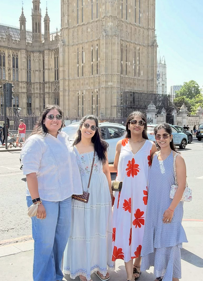 Prabhas Aunt and Sister London Trip Photos2