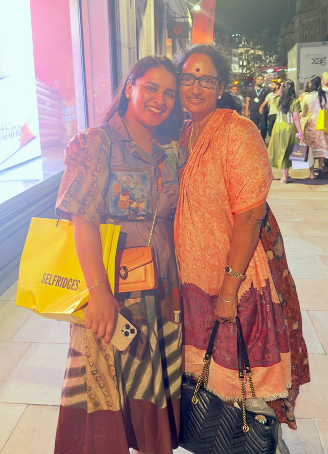 Prabhas Aunt and Sister London Trip Photos3