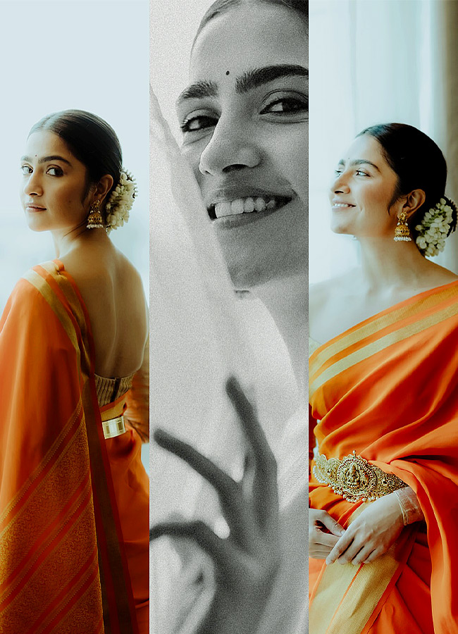 Rukmini Stuns in a Vaddanam and Jasmine Flowers Photos8