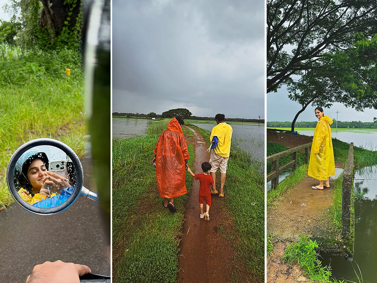 Actress Anaswara Rajan Enjoys the Rain Like a Little Child: Photos1