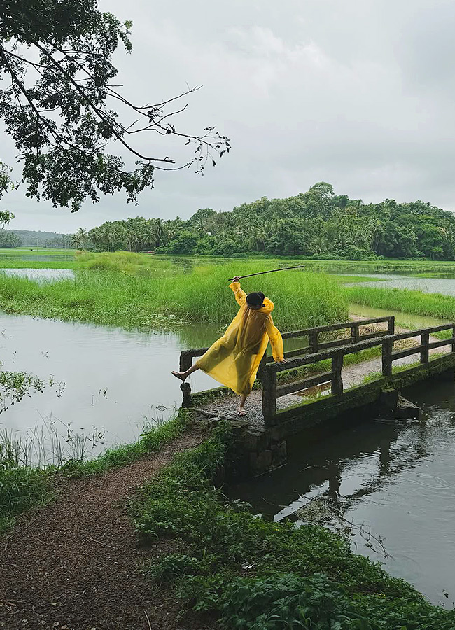 Actress Anaswara Rajan Enjoys the Rain Like a Little Child: Photos9