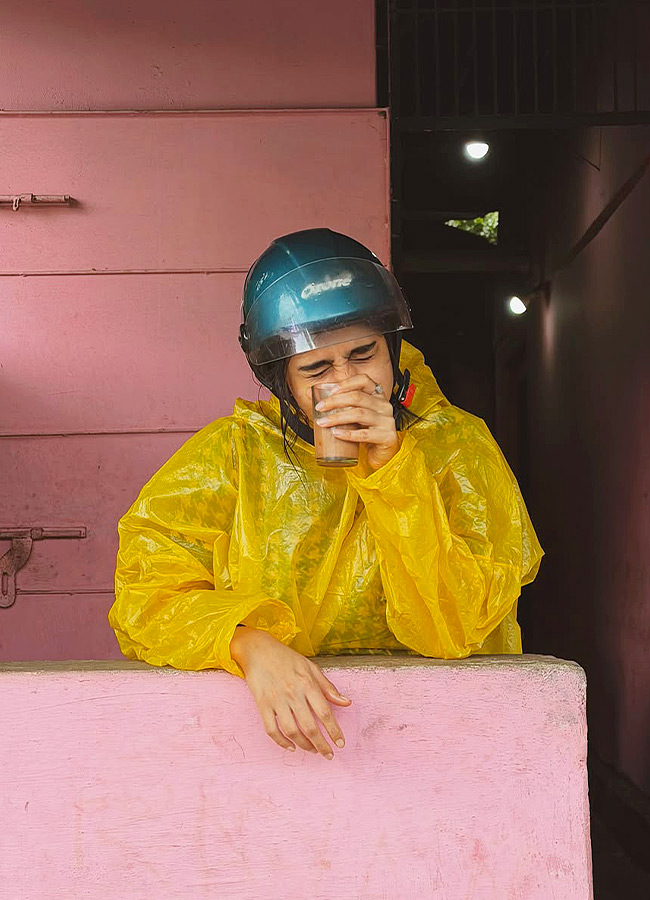 Actress Anaswara Rajan Enjoys the Rain Like a Little Child: Photos2