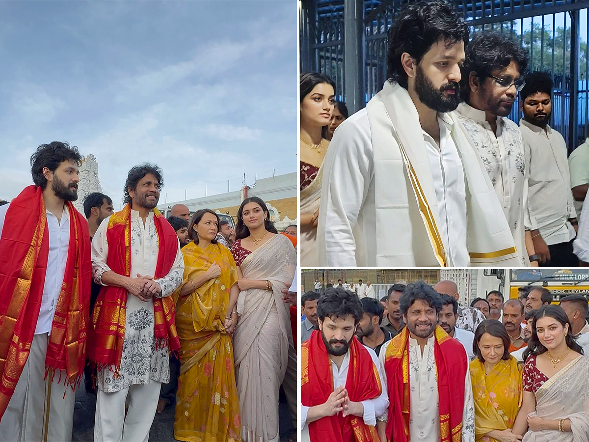 Nagarjuna Family Visits Tirumala And Performs Srivari Seva : Photos1