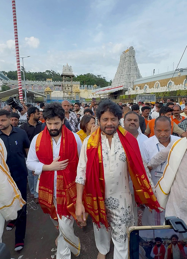 Nagarjuna Family Visits Tirumala And Performs Srivari Seva : Photos2