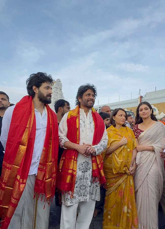 Nagarjuna Family Visits Tirumala And Performs Srivari Seva : Photos5