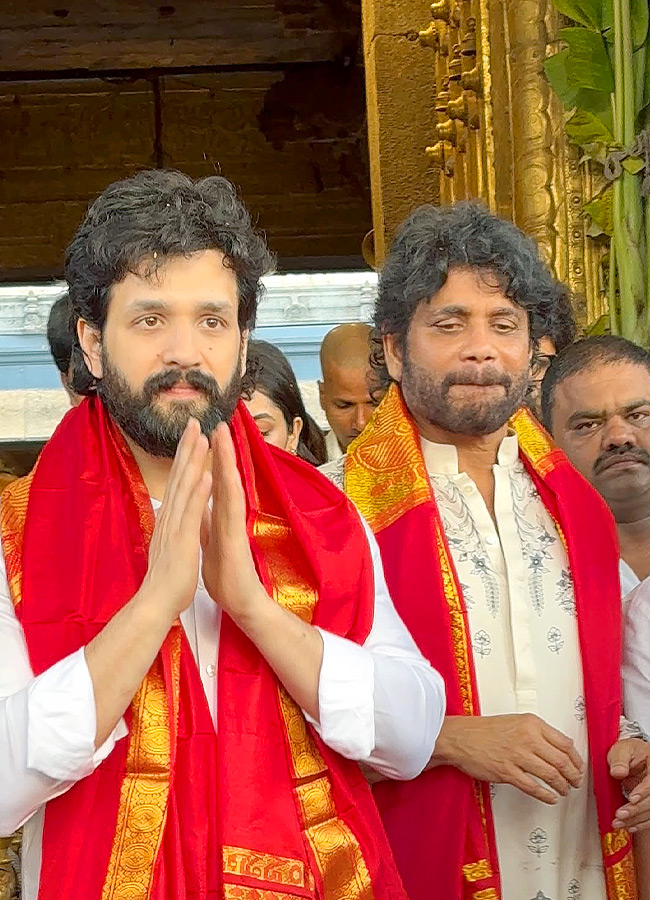 Nagarjuna Family Visits Tirumala And Performs Srivari Seva : Photos9