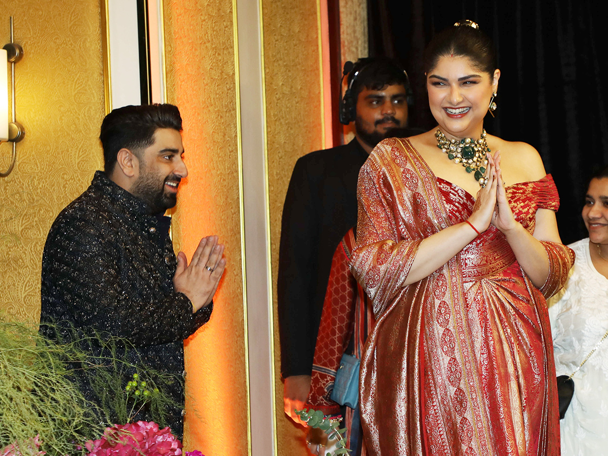 Boney Kapoor Daughter Anshula Kapoor Wedding Reception Viral Photos4