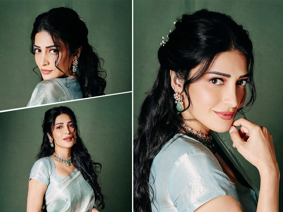 Shruti Haasan Brings Grace to the Saree Photos1