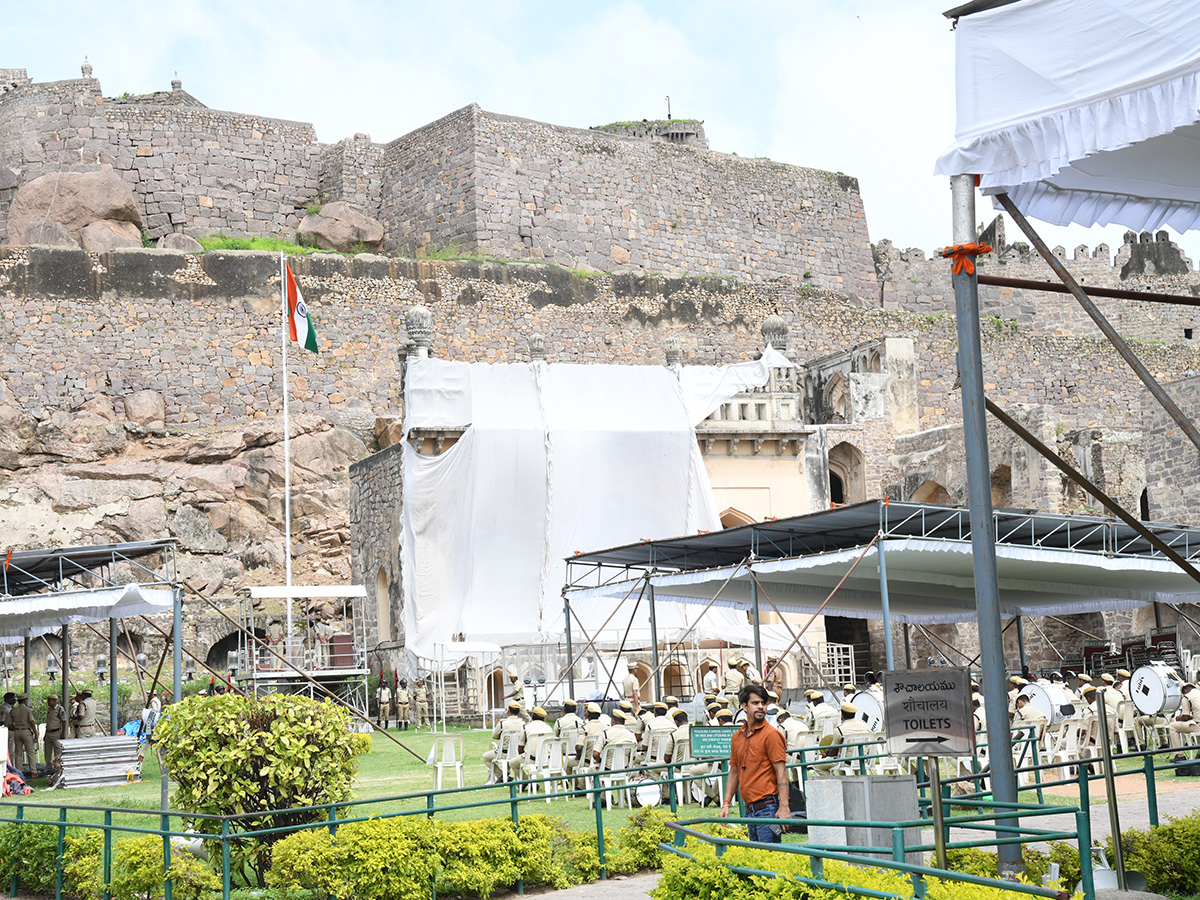 Independence Day parade rehearsals at Golconda Fort14