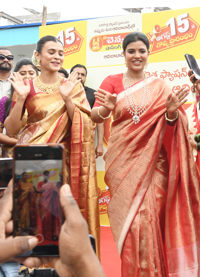 Aishwarya Rajesh and Hebah Patel create a buzz in Adilabad8