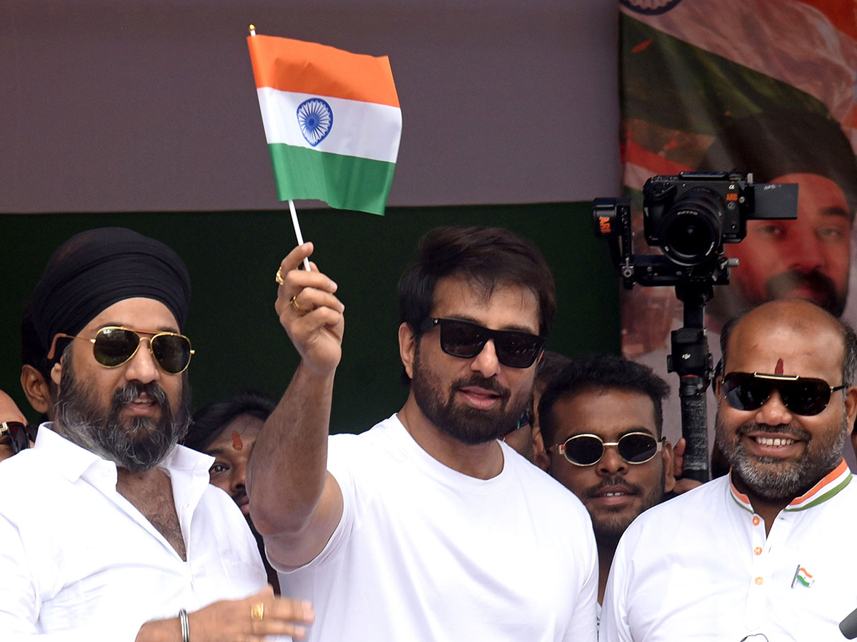Actor Sonu Sood 80th Independence Day Celebrations in Hyderabad9