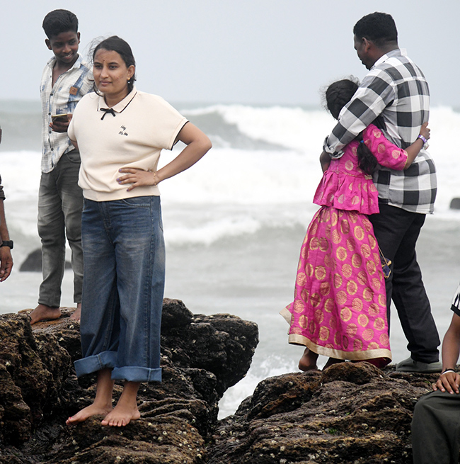 400 meters receding sea in Vizag beach 12
