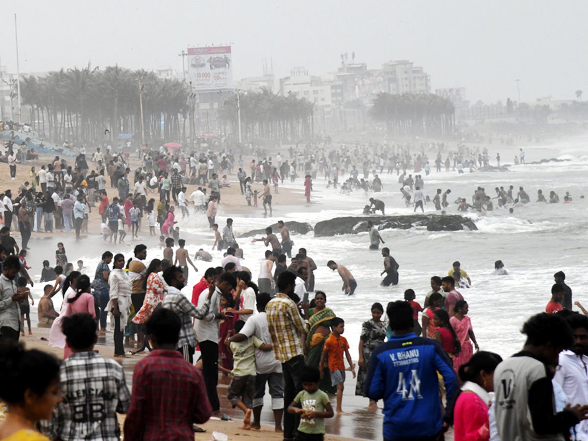400 meters receding sea in Vizag beach 8