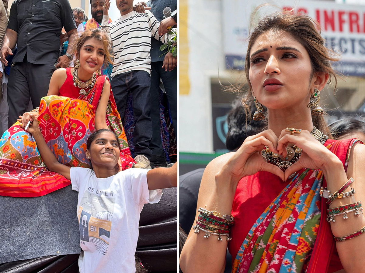 Actress Sreeleela Creates a buzz in Uppal Hyderabad1