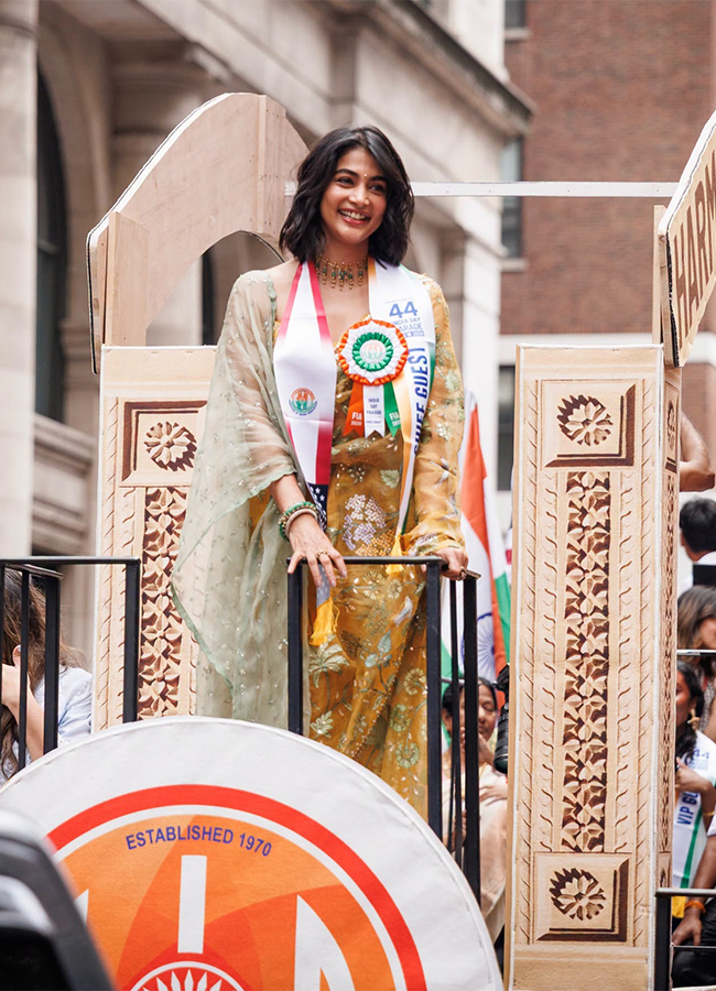 Pooja Hegde attends the India Day Parade 2026 in New York12