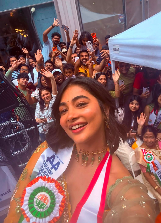 Pooja Hegde attends the India Day Parade 2026 in New York7