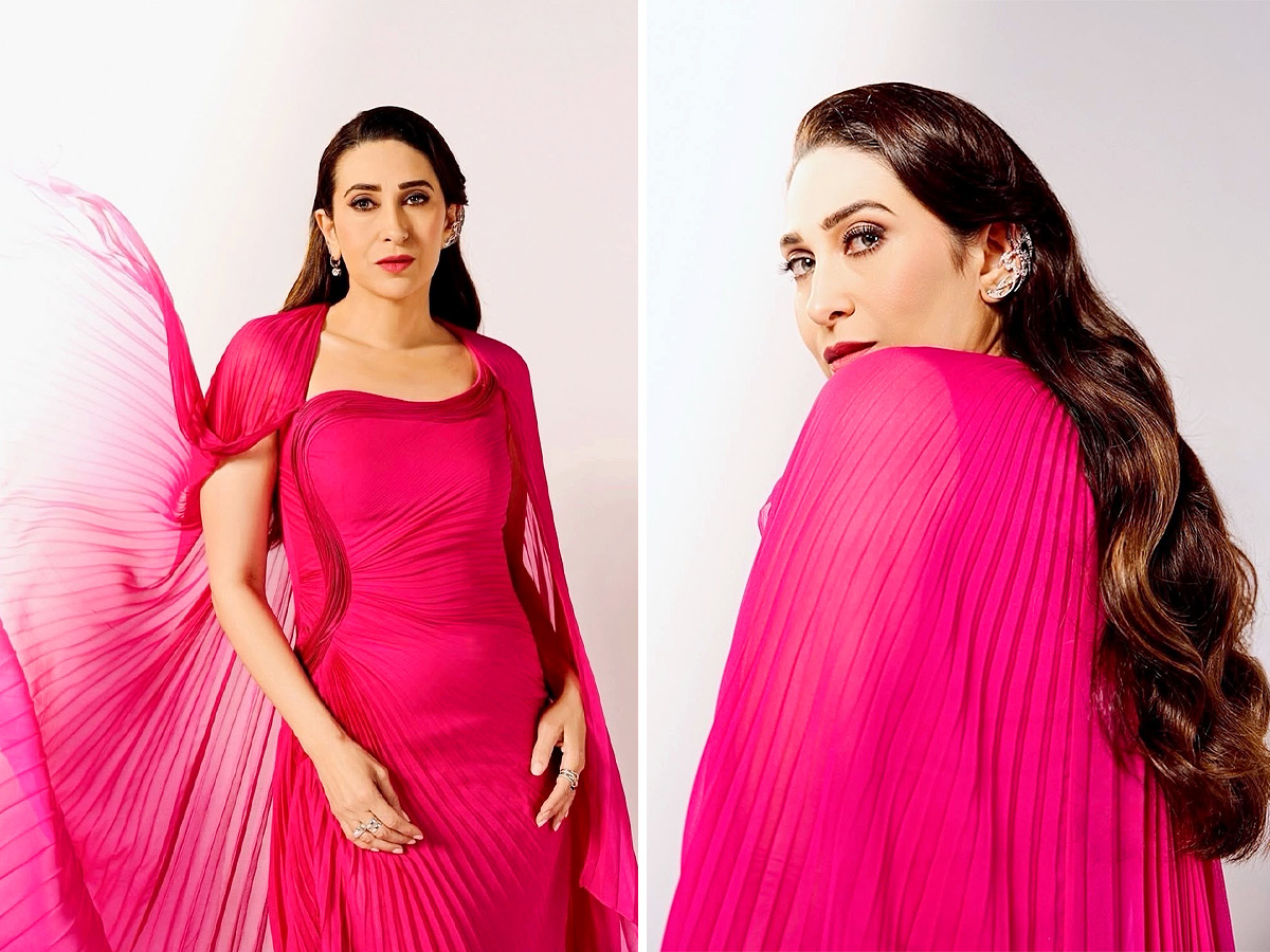 Karishma Gulabi Vibes Look in a Pink Modern Gown Photos1