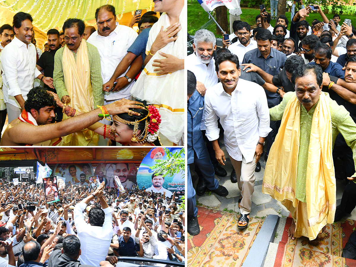 YS Jagan Blesses Newlywed Couple in Hyderabad Photos1