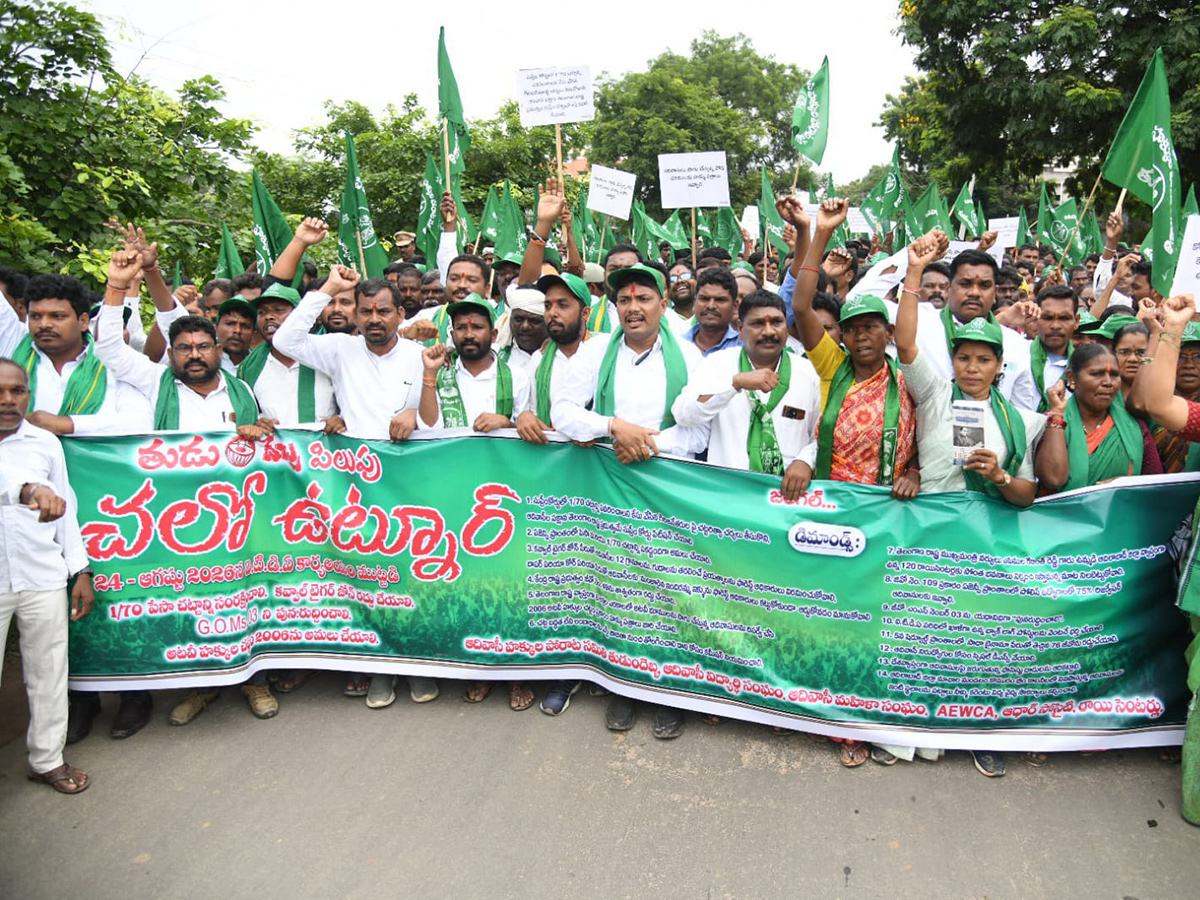 Tribals turn out in large numbers to lay siege to the ITDA10