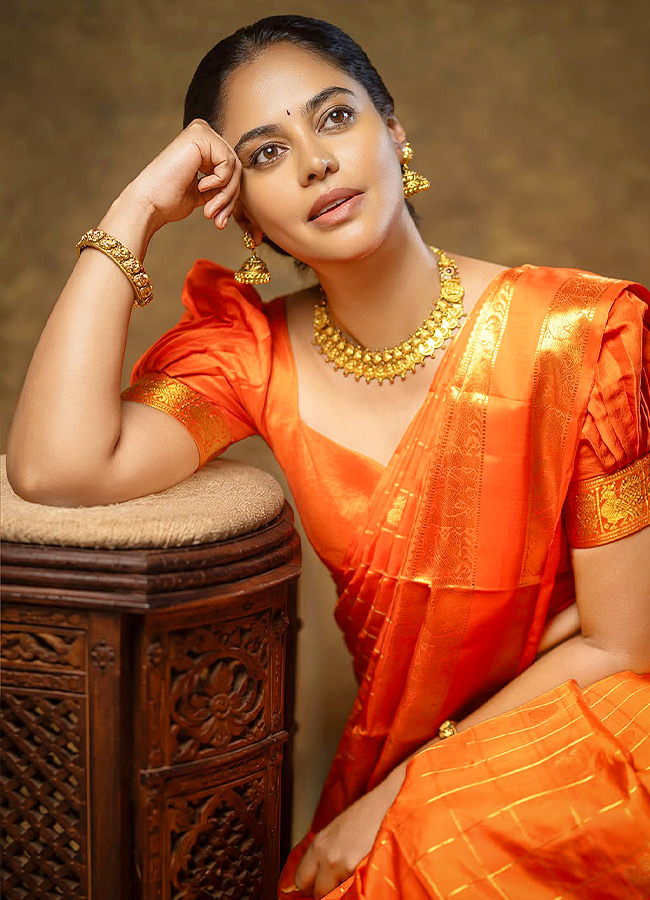 Telugu Actress Looks Like a Doll in a Silk Saree (Photos)7