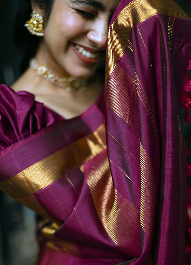 Mesmerizing Beauty Dazzles in a Silk Saree Photos11